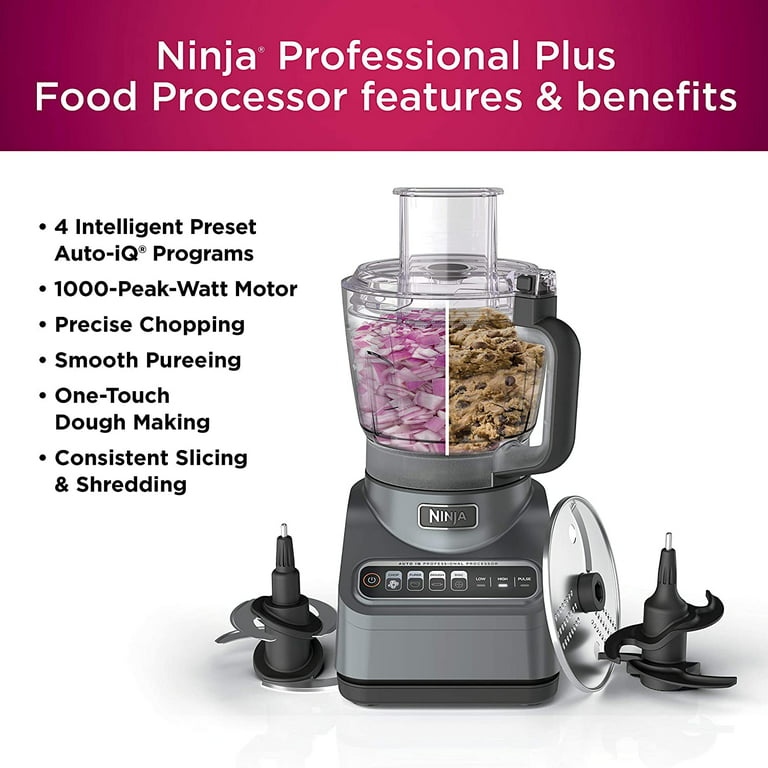 Ninja BN601 Professional Plus Food Processor, 72 oz Bowl w/ Accessories,  1000 W