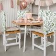 thumbnail image 3 of Eucalyptus Leaf Chair Covers Set of 6 Watercolor Spring Summer Country Green Leaf Chair Back Covers Stretch Removable Washable Slipcovers Protector for Dining Room Kitchen Party Decor, 3 of 9