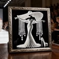 thumbnail image 4 of Elegant Lady Rhinestone Art Kit, Diy Diamond Painting With Numbered Canvas, for Home Wall Decor, A, 4 of 5
