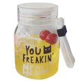 thumbnail image 1 of Bangcool Glass Water Cup Cartoon Coffee Mug Tea Cup Tea Mug with Lid & Short Strap, 1 of 10