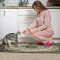 thumbnail image 4 of Boho Dark Brown Pattern Rugs and Mats Non Skid Washable Absorbent Microfiber Soft Kitchen Mat for Floor Set Of 2 Decor Stain Resistant 17"x47"+17"x30", 4 of 7