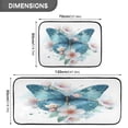thumbnail image 4 of Kitchen Floor Mat 2 Sets Carpet Floor Mat Kitchen Mat Bathroom Mat Living Room Mat Bedroom Mat Absorbent Delicate Fabric No Ball Cute Butterfly, 4 of 7