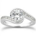 thumbnail image 2 of Pompeii 3/4CT Diamond Engagement Ring Set in White Yellow or Rose Gold (KL,I3), 2 of 3