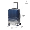 thumbnail image 3 of iFLY Elite 2-Piece Expandable Hardside Spinner Luggage Set, with TSA Lock, 20" Carry-on and 28" Checked Luggage, Navy, 3 of 8