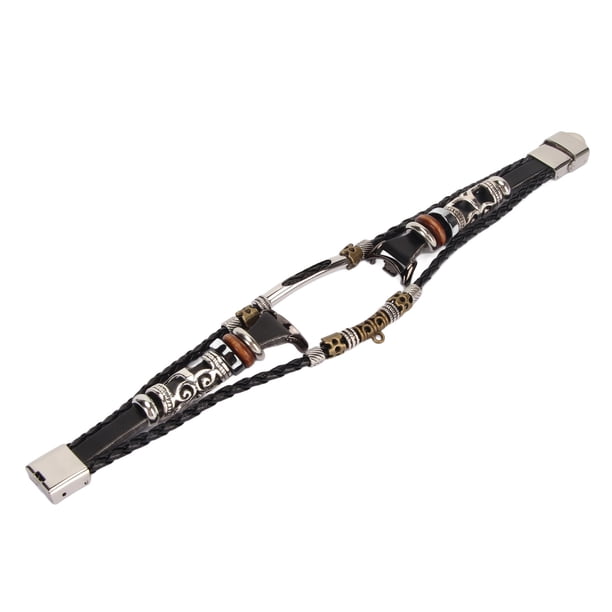 Correa de pulsera inteligente Nikou para Mi Band de Cuero