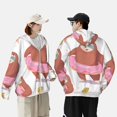 thumbnail image 4 of Vsdgher Sloth with Donuts1 Print Adult Hoodie Shirts Rash Guard for Men Women,Long Sleeve Sun Protection Fishing Shirts for Athletic Running Swim-Large, 4 of 7