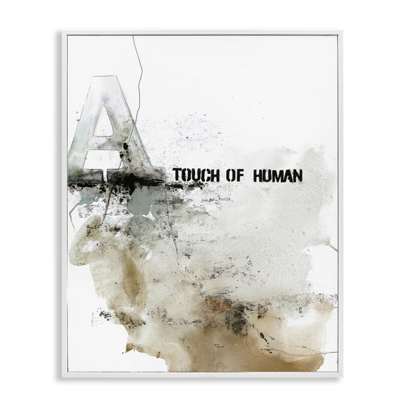 Stupell Industries Modern Urban Abstract Style Typography Collage White Framed Giclee Art, 16 x 20, by Design Fabrikken