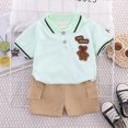 thumbnail image 4 of Kids Clothes  mother Children Clothing Children's Sets Boys T-shirt Shorts Summer Cotton Short sleeve fashion Suit 2PCS, 4 of 6