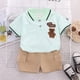 thumbnail image 4 of Kids Clothes  mother Children Clothing Children's Sets Boys T-shirt Shorts Summer Cotton Short sleeve fashion Suit 2PCS, 4 of 6