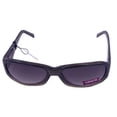 thumbnail image 2 of Levi's LS129 3 Plastic Women's Rectangle Sunglasses, Green Fade/Smoke, 2 of 6