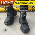 thumbnail image 6 of LASUDRAA Mens Steel Toe Safety Shoes, Puncture & Slip Resistant Work Shoes, Lightweight Comfortable Industrial Construction Boots for Men, 6 of 9