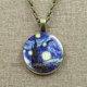 thumbnail image 4 of Collar de pinturas al óleo de Arte de Van Gogh para mujer, joyería de cabujón de vidrio, colgante de girasol de cielo nocturno estrellado, regalos de amante para niña, 4 of 4