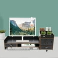 thumbnail image 5 of Tabletop Computer Monitor Riser Desktop Monitor Stand Monitor Stand Organizer with Drawer Black, 5 of 13