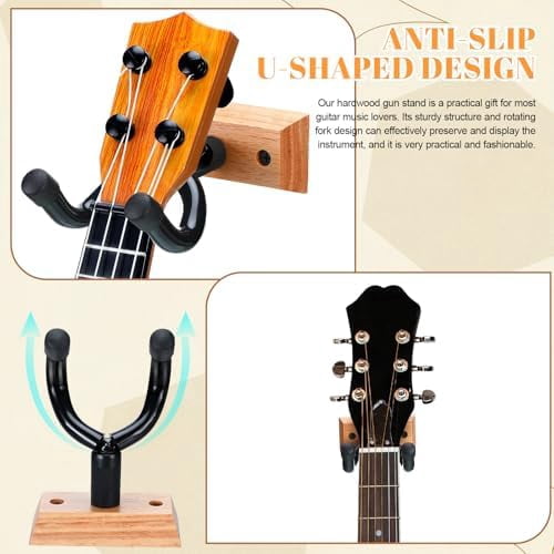 WLIKKS Crossbow Hanger for Wall Vertical Gun Rack Wall Mount Hardwood Gun Holder Compound Bow Hanger Holder Displays Rack Shotgun Hooks Rifle Storage Securely Holds Airsoft Firearm