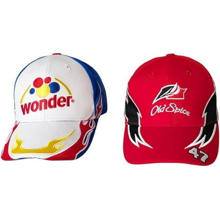 HandinHandCreations Talladega Combo Hat Set Ricky Racer Cap for Men Driver Costume Set