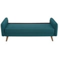 thumbnail image 5 of Home Square 2 Piece Contemporary Modern Polyester Fabric Sofa Set in Teal Blue, 5 of 8