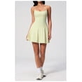 thumbnail image 3 of PISONIC Womens Tennis Dress, 2-in-1 Golf Workout Dress with Built-in Bra & Shorts Pockets, Athletic Dresses with Adjustable Strap, 3 of 7