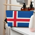 thumbnail image 7 of Iceland Flag Handbag Purse Tote Organizer Zipper Closure Cosmetic Pouch Bag For Travelling, 7 of 7
