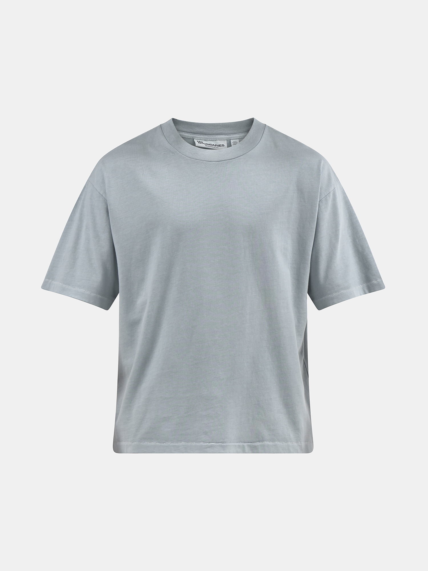 No Boundaries Cotton Oversized Cropped Tee with Short Sleeves, 2-Pack, Men's and Big Men's XS-5XL