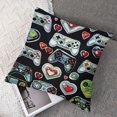 thumbnail image 7 of Acheng Pillow Cover Gamer Square Throw Pillow Case Video Game Controller Cushion Cover for Game Boys Bedroom Playroom 2 Pack  12x12in, 7 of 7