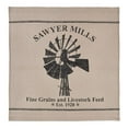 thumbnail image 2 of VHC Brands Sawyer Mill Cotton Shower Curtain, 72x72, Charcoal Windmill, 2 of 4