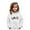 White, variant on FYEGRE Durable Sweatshirt for Girls Girls Graphic Hooded Pullover Soft Long Sleeve Sweatshirt Cute Casual Kids Top Clothes for Everyday Wear Pink 9-10 Years
