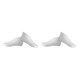 thumbnail image 2 of Jumpingount 1 Pair Moisturizing Anti-cracking Socks Home Salon Hosiery Cracked Washable Protectors Foot Portable Accessories Reusable Blanco 2Conjunto, 2 of 6