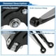 thumbnail image 4 of Palancas de freno y embrague cortas largas para Yamaha TMAX560 2019-2020, palanca de freno ajustable de motocicleta, aleación de aluminio, cabeza negra, mango tono plateado, 4 of 6