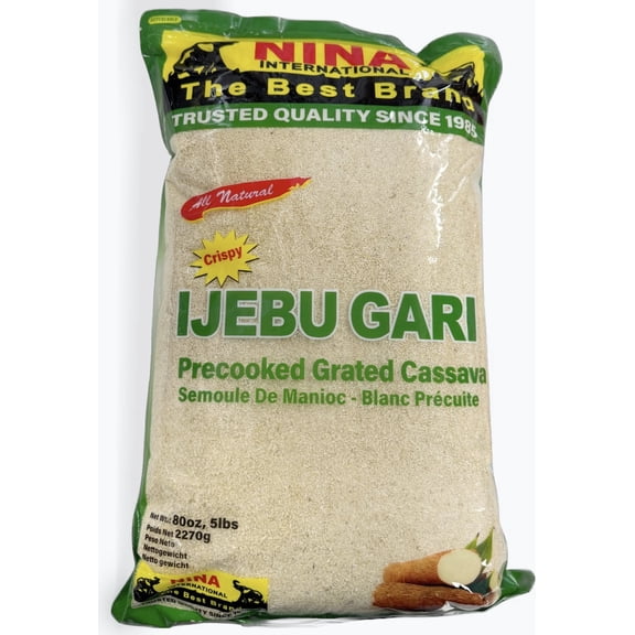 Ijebu Gari Precooked Grated Cassava All Natural Crispy 80oz 5lbs