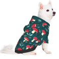 thumbnail image 2 of Fotbe Amanita Mushroom Print Small Dog Sweater Hoodies Pet Grey Hooded Soft Fleece Sweatshirts with Pocket Fall Winter Puppy Cat Sweaters Warm Clothes-Medium, 2 of 7