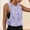 Purple, variant on CYMMPU Women's Ribbed Built-In Bra Tank Top, V-Neck Form-Fitting Cami with Removable Pads, Casual & Workout Sleeveless Top Yellow S