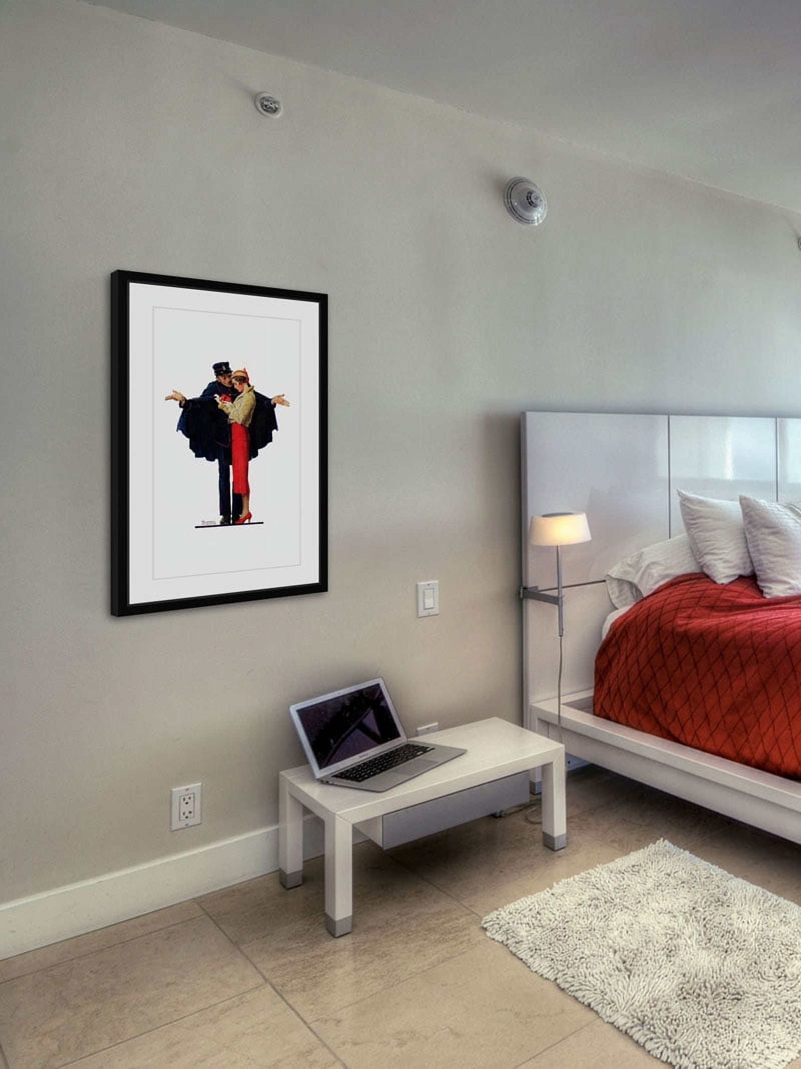 Marmont Hill Inc Norman Rockwell 'Lost in Paris' Marmont Hill Framed Art Print - Multi-color