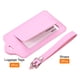 thumbnail image 3 of Equipaje Etiqueta PU Soportes 12x7cm Equipaje Etiqueta Identificador con Correas para Mochila Viaje Bolso Maleta Rosa Paquete de 3, 3 of 6
