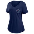 thumbnail image 2 of Women's Fanatics Navy New England Patriots By The Rules V-Neck T-Shirt, 2 of 3
