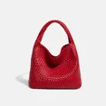 thumbnail image 2 of Carteras y bolsos 2024 Bolso de mano tejido a mano de piel suave de tacto de alta gama Bolso de mano para mujer Bolso de mano con cesta de verduras para las axilas, 2 of 5