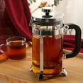 thumbnail image 3 of MesaSe [Fast Arrival] 20 oz Large Capacity Glass French Press Coffee Maker - Stainless Steel Espresso Tea Brewer with Fine Mesh Filter - Durable and Easy to Clean, 3 of 6