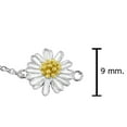 thumbnail image 3 of Alluring Sweet Mini Chamomile .925 Sterling Silver Flower Charm Bracelet, 3 of 4
