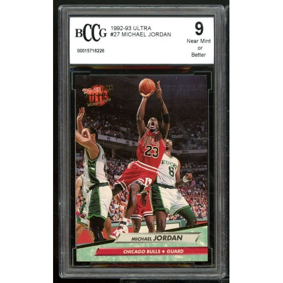 Michael Jordan Card 1992-93 Ultra #27 BGS BCCG 9