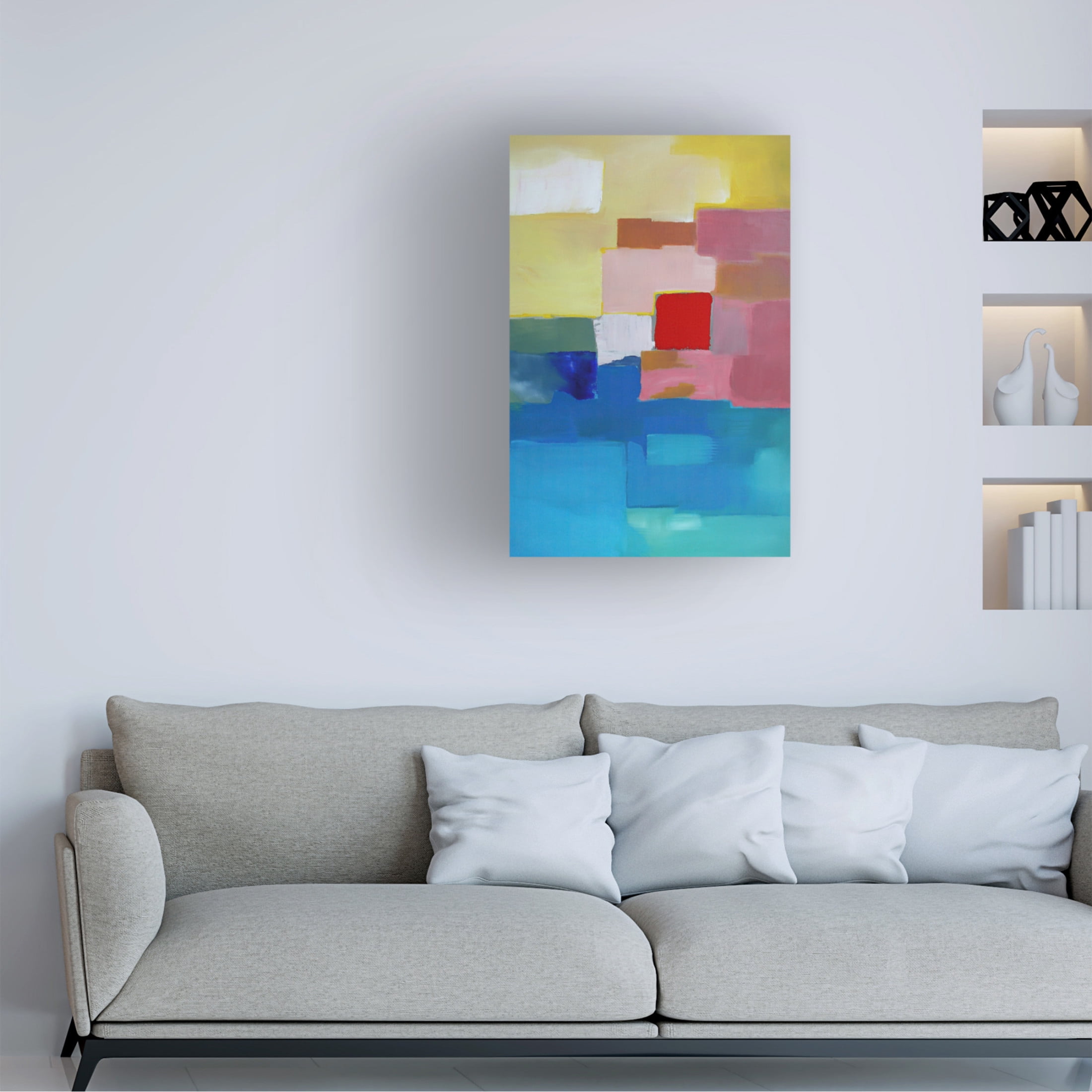 Canvas Wall Art - Incado 'Vibrance II' Wall Art for Living Room, Bedroom, or Office Décor by Trademark Fine Art - 12 x 19 Inches