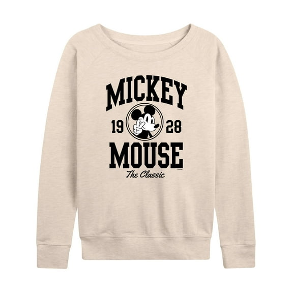 Mickey & Friends - Mickey Mouse Collegiate The Classic - Women's Lightweight French Terry Long Sleeve Shirt