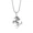 with chain, variant on Men's Stainless Steel Domineering Vintage Hip Hop Mustang Animal Brave Speeding Standing Horse Pendant Necklace with Chain