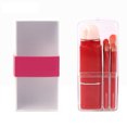 thumbnail image 1 of Royalbelle 8-In-1 Makeup Brush Set with Transparent Box Multi-Functional Portable Square Retractable Makeup Brushes for Travel, 1 of 7