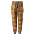 thumbnail image 3 of CONZONE Mens Baggy Pant Wide Leg Sports Pants for Men Casual Plaid Warm Soft Loose Fit Fall Winter Trousers With Elastic Waistband, 3 of 3