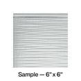 thumbnail image 1 of FASÄDE Ripple Decorative Vinyl Backsplash Panel in Brushed Aluminum (6X6 Inch Sample, 1 of 5