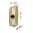 thumbnail image 3 of Multifunctional Safety Light Clip On Running Lights, Safety Bike Light, for Runners Dogs Bikes Walking, Khaki, 3 of 3
