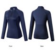 thumbnail image 2 of Women Long Sleeve Quick Dry Tops Yoga Sports Running Fitness Stretch Hoodie, 2 of 2