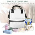 thumbnail image 4 of Defioc White for Baby Diaper Bag Backpack - Baby Bag for Boys & Girls - Diaper Backpack - Large Travel Diaper Bags- Baby Registry Search & Shower Gifts, 4 of 5