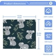 Bestwell Washcloths 6 Pack Koalas Wash Cloths 12 x 12 Inches Ultra