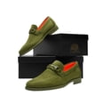 thumbnail image 2 of Men's TAYNO Shoes Soft Micro Suede Slip-on Loafer THE CAPRIO S Lime Green, 2 of 6