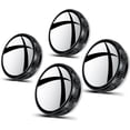 thumbnail image 1 of Espejo retrovisor convexo xinyu con ventosa ángulo ajustable 360 grados 2 pares negros, 1 of 7